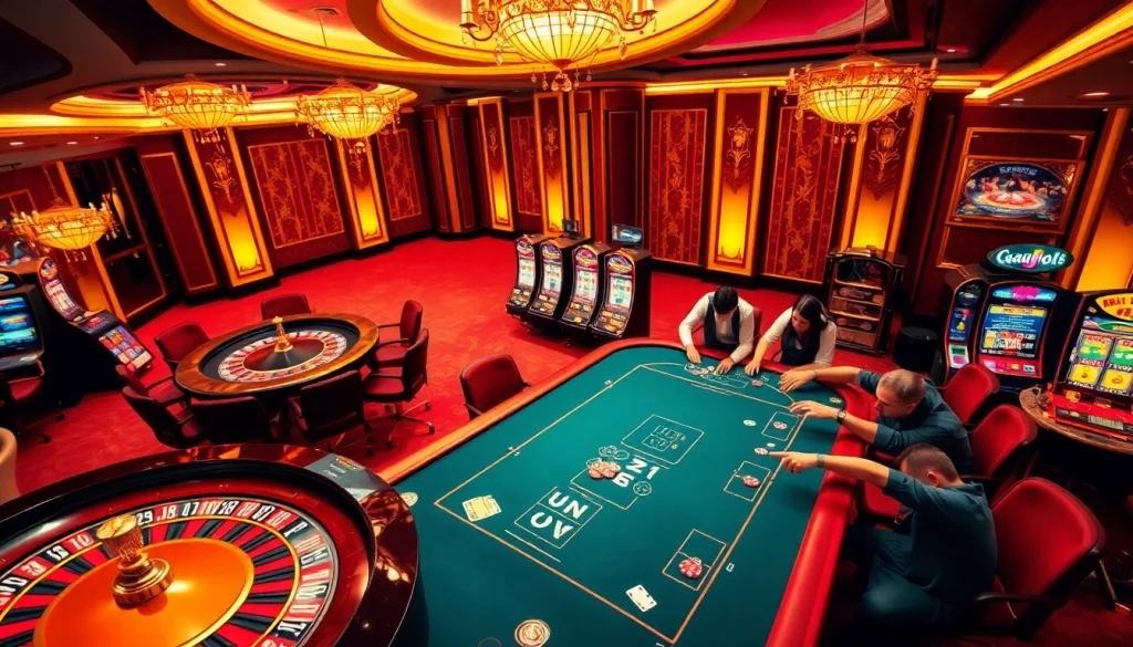 Experience the thrill of playing AAAJILI PH's poker and slots in this vibrant casino scene.