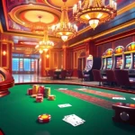 Explore the thrilling gambling experience at https://78win.school/ featuring vibrant casino scenes with roulette, poker tables, and slot machines.